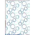 TENDA DOCCIA POLIESTERE 180X200 BOLLE BLU MAURER - CF. BUSTA