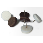 SCIVOLI IN FELTRO C/CHIODO Ø20MM MARRONE MAURER - CF. BLISTER 8PZ