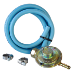 KIT PER STUFA A GAS INFRAROSSI set 3 pezzi TUBO  MT. 1,25 +FASC.
