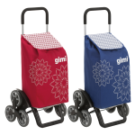 TROLLEY PORTASPESA 'TRIS FLORAL' colore blu