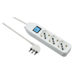 MULTIPRESA CON INTERRUTTORE 3 posti polivalenti (schuko+10/16A)