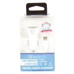 SET DI CARICA DA AUTO 2 IN 1 cavo USB attacco lighting apple
