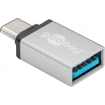Adattatore da USB-C™ a USB 3.0 tipo A, argento, argento- Spina USB-C™ - Presa USB 3.0 (tipo A)