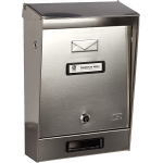CASSETTA POSTALE C/TETTO ACC. INOX AISI 304 