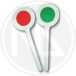 PALETTA IN PVC PER SEGNALAZIONE ROSSO/VERDE D.15