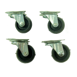 Set 4 ruote gomma diam.32