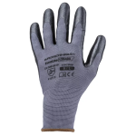 EUROLITE 13N400 GUANTI POLIESTERE GRIGIO COSTE 13 SPALM.NITR.SIZE 10  