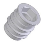BUSSOLA FILETTATA IN FERRO 6 MA X 12 X 15 ZINCATA