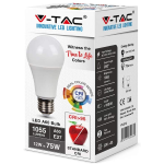V-TAC VT-2212 LAMPADINA LED E27 12W BULB A60 CRI =95 4000 K