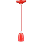 V-TAC VT-7998 PORTALAMPADA IN PORCELLANA PER LAMPADINE E27 ROSSO SKU3807