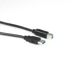 CAVO USB3.0 STAMP. AM/BM 28AWG/24AWG 5m COL. NERO