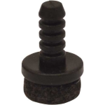 GOMMINO INTERNO A FUNGO 14MM CON FELTRO MAURER - CF. BL 8PZ (PUNTALE)