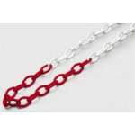 CATENA SEGNALETICA MM 5 X 5 MT  BICOLORE BIANCO/ROSSO