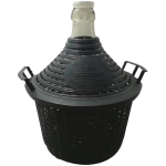 DAMIGIANA  VETRO BOCCA STRETTA 10LT.RIV. PLA. S/TAPPO +CONAI VETRO( KG.2,8)