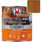 PROTETTIVO COMPLETO PER LEGNO A SOLVENTE - LINEA EXPERT Noce Medio lt. 0,75