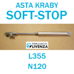 PISTONE A GAS PER PENSILI MOLLA ASTA KRABY SOFT STOP LIVENZA - L355  N120 CER314