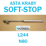 PISTONE A GAS PER PENSILI MOLLA ASTA KRABY SOFT STOP LIVENZA - L244  N80 CER313