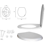 TAVOLETTA WC IN PP L.460XP.375XH.50