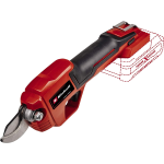 FORBICI DA POTA   A BATTERIA GE-LS 18  LI SOLO