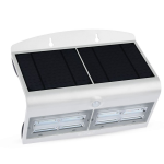 LAMPADA DA MURO LED 7 W CON PANNELLO SOLARE E SENSORE COLORE BIANCO - SKU 7523 