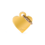 INCISIONE CON STAMPA SMALL HEART GOLDEN BRASS