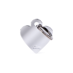 INCISIONE CON STAMPA SMALL HEART CHROMED BRASS
