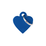 INCISIONE CON STAMPA SMALL HEART ALUMINUM BLUE