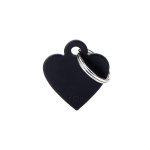 INCISIONE CON STAMPA SMALL HEART ALUMINUM BLACK