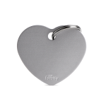 INCISIONE CON STAMPA BIG HEART ALUMINUM GREY