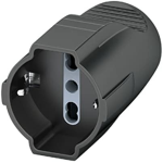 PRESA STDR TEDESCO/BIPASSO 10/16A 2P+T GRI