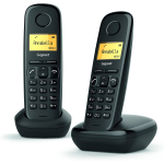 TELEFONO A FILO GIGASET A170 DUO  COLORE NERO 