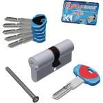 CILINDRO SAG.  EVOK1  3100-C SECUREMME OTT.NICH.SATIN CHIAVI 5 MM 80  30+50    