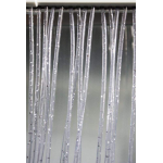 TENDA  PVC AZALEA GLITTER ARGENTO  CM.100X220