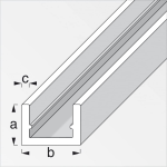 profilo a U 10x19,5allu arg 1m