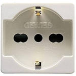PRESA ITALIANA /TEDESCA 'SYSTEM' 'GW20246' 10/16A 250V 2P+T - BIANCO 