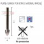 PUNTA X VETRO  8 X 70  MM 5/16''
