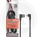 CAVO SMARTPHONE USB-LIGHTNING 90° 1MT NERO PROLINE (SF127)