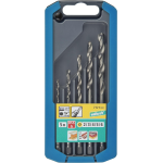 wolfcraft Set di punte in metallo HSS rettificate da 5 pezzi, codolo esagonale