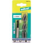 wolfcraft Set di inserti con impronta a taglio / a croce (PH/PZ), 7 pezzi 