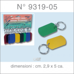 PORTACHIAVI  PIASTRINA METAL