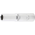 BUSSOLA CV  SATINATA LUNGA ATT. 1/4 '' ESAG. 7  MM L. 50