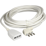 KIT -PROLUNGA 5MT 2P+T  SP. 16A/PR. 10/16 A BIANCA