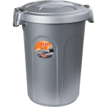 Stefanplast Bidone Tom, Poliuretano, SILVER  46 lt