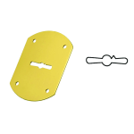 MOSTRINA ESTERNA ANOD. BRONZO C/FORO @17 C/FORO MANIGLIA -BOC37