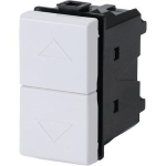 PULSANTE UNIPOLARE DOPPIO ABM   MATIX BIANCO VOLT 250 A 16