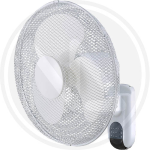 VENTILATORE A PARETE 40CM MAURER 3VEL C/TELECOMANDO BIANCO/GRIGIO