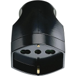 PRESA SCHUKO 2P+T  NERO  IN BLISTER 