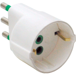  ADATTAT. 16A+T-SCHUKO BIANCO