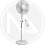 VENTILATORE A PIANTANA MAURER 40CM 5 PALE C/TELECOMANDO BIANCO