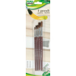 PENNELLO TONDO BLISTER 5PZ LEBEZ.-9124B-